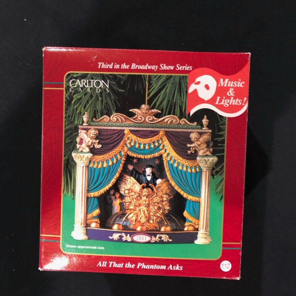 Phantom of the Opera 2001 Broadway Show Series Ornament